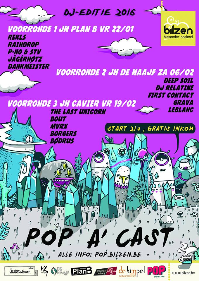 Pop a' Cast 2016: de geselecteerden! #djcontest