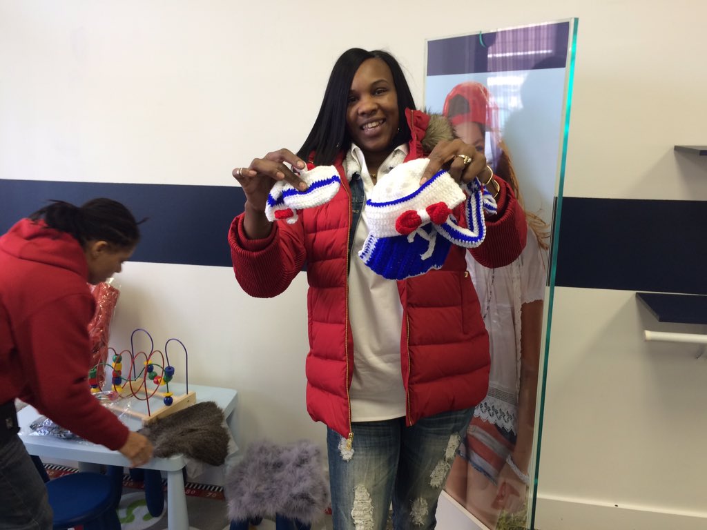 PGHTall's tweet photo. . @412Kidz Ronell Somerville showing off the "fast fashion" to be sold at the store. New name coming soon! https://t.co/iLmhHADyph