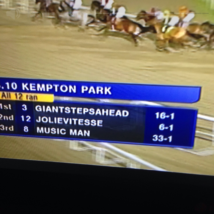 McMath_Racing's tweet photo. WINNER! Great performance by Giantstepsahead @kemptonparkrace under @D_Muscutttt https://t.co/BbAKhnl7yO