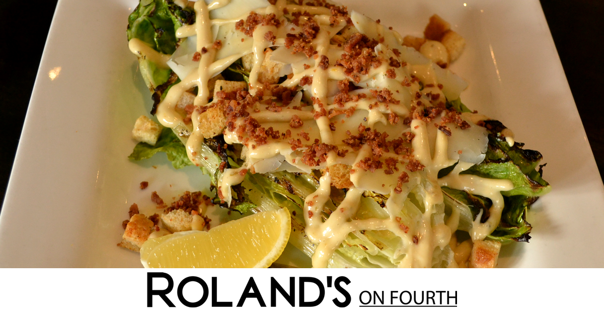 RolandsOnFourth's tweet photo. Todays feature is ½ grilled Caesar with Rossdown Farms Free-run Chicken Breast for $6.99 &amp; Belgian Moon Pints $3.99 https://t.co/Ji9CcRifJ5