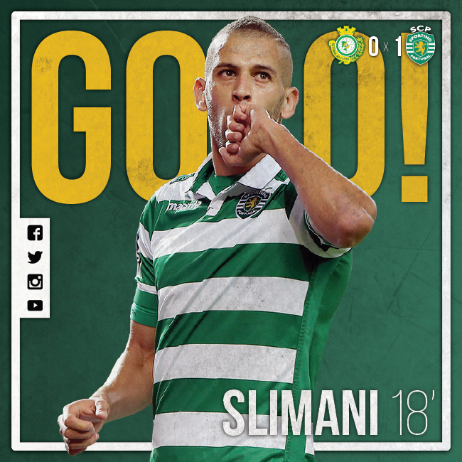 Slimani makes it 1-0!