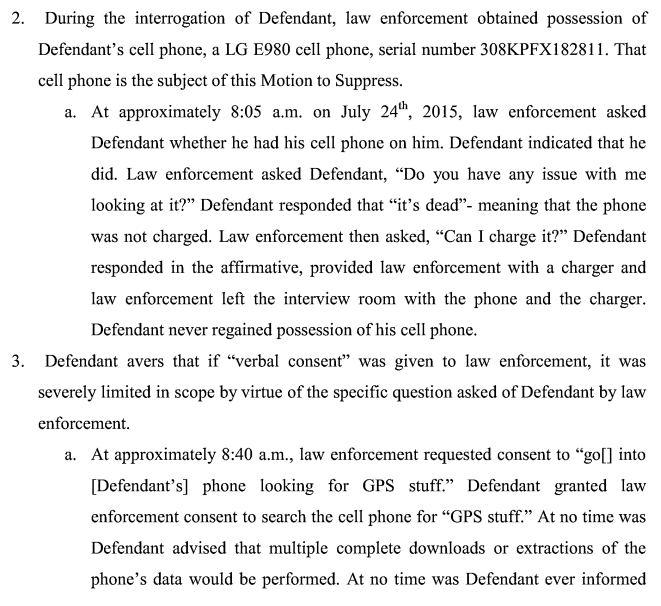 TU_Court's tweet photo. This deals with whether the police improperly took Ebron's cell phone and searched it. https://t.co/yrPqCZbVZN