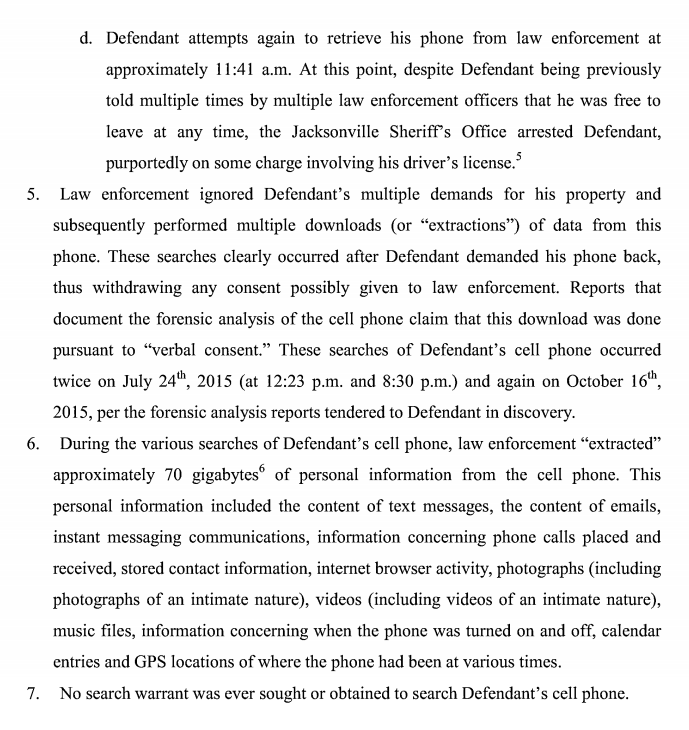 TU_Court's tweet photo. This deals with whether the police improperly took Ebron's cell phone and searched it. https://t.co/yrPqCZbVZN