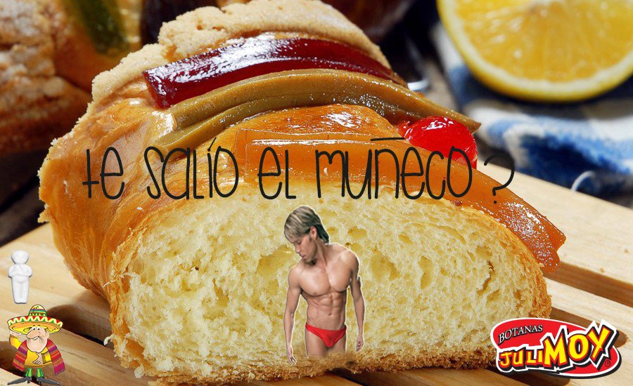 BJulimoy's tweet photo. Te salió el muñeco en la Rosca? #LosReyesNoMeTrajeron  #felizdiadereyes  #BotanasJulimoy #RoscaDeReyes https://t.co/cRBIiTXunK
