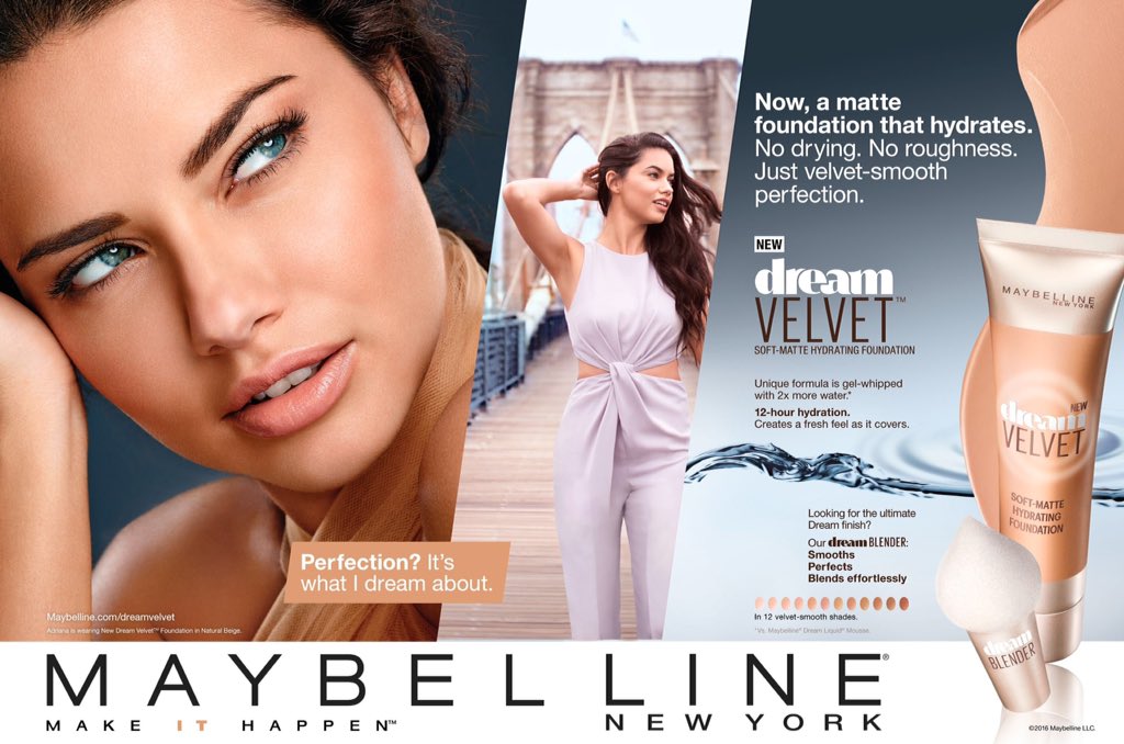 newsadrianalima's tweet photo. #NEW - Adriana for Maybelline https://t.co/QlhfCNT66n