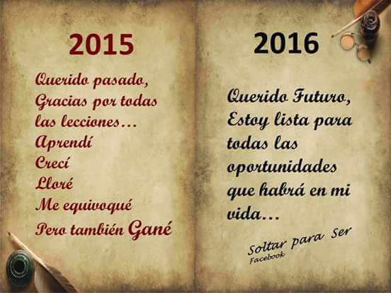 Bueno se acabaron las fiestas. Ahora a continuar la fiesta de la vida día a día.