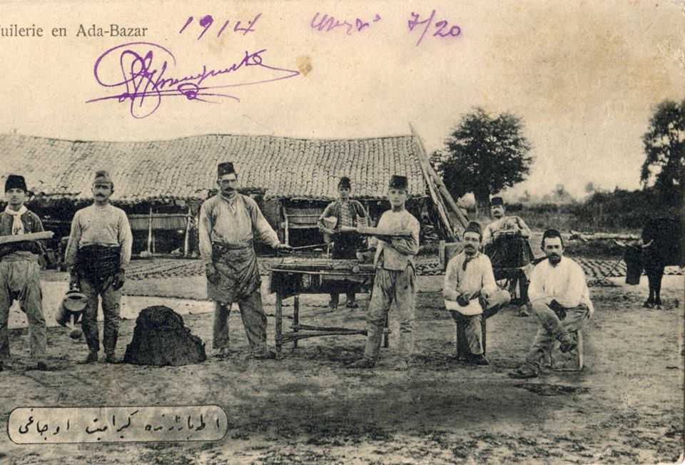 Adapazarı'nda kiremit ocağı.1914