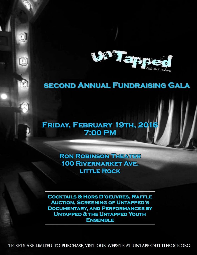UntappedLR's tweet image. Tickets on sale now for our Second Annual Fundraising Gala! We hope you can join us!