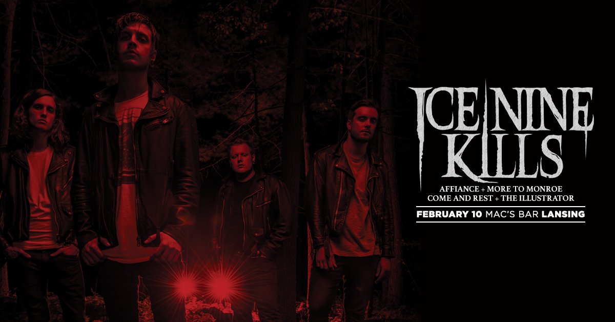 FusionShows's tweet photo. Just added @IllustratorBand to open for @ICENINEKILLS at @MacsBar! - https://t.co/hS53tK42PG https://t.co/MqghZqVGhA
