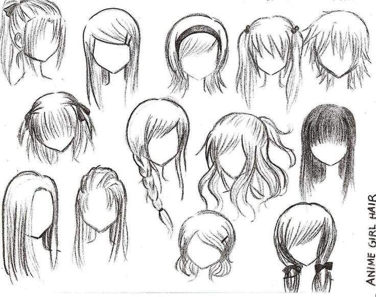 How to Draw an Anime Girl in Side Profile with Curly Hair and a Hair Bow   Easy Step by Step Tutorial