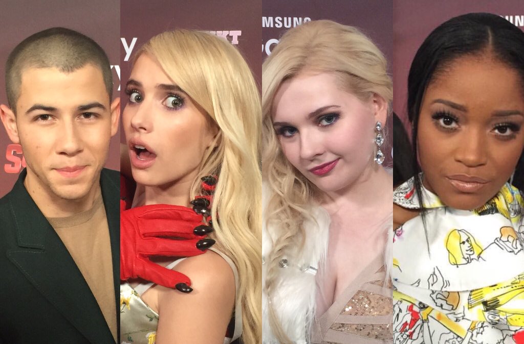 DIRECTV's tweet photo. RETWEET if you are glad that @ScreamQueens won favorite new comedy at the #PCAs tonight! ❤️ if you want season 2! 😱🔪 https://t.co/e9GeG6MWSl