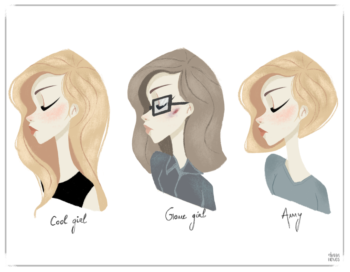 diananevesketch's tweet photo. "When I think of my wife, I always think of her head." #gonegirl #illustration #davidfincher https://t.co/oxgBrcOvqC
