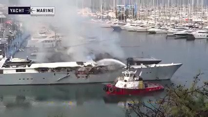 Super Yachts Barbie and The One totally Burnt and in risk of sinking 
youtube.com/watch?v=_IUBe9…