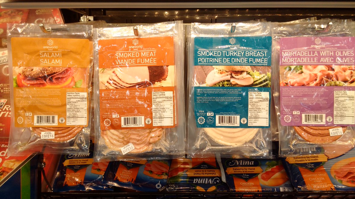 oneworldhalal's tweet photo. #oneworldhalal sandwich meats now available now at your local #freshco. What's you favorite flavour? https://t.co/dFkXvv4xX6