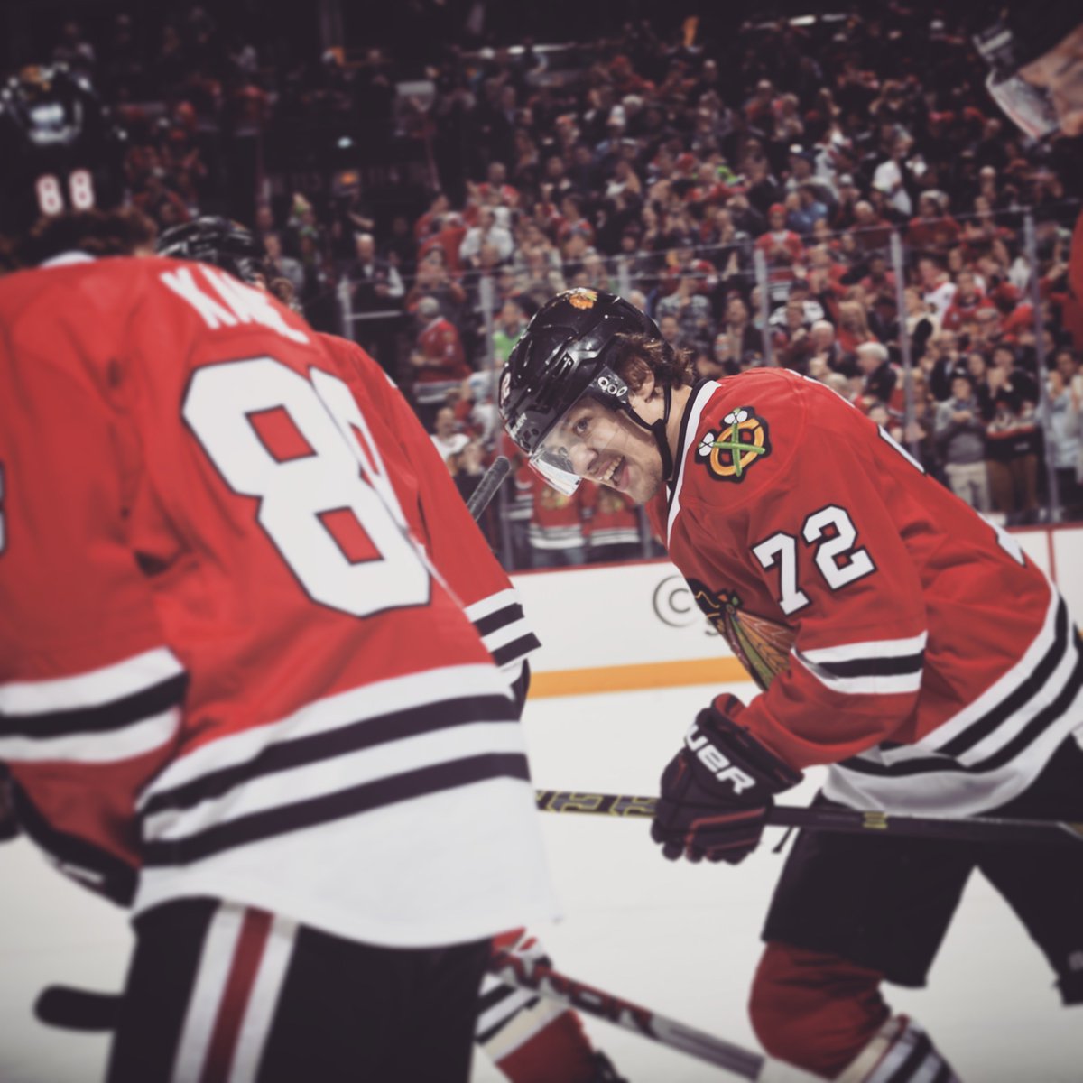 NHLBlackhawks's tweet image. "I don’t know if they all love me. But if I get excited, I show it. Maybe some people like that." 

Yes, yes we do.