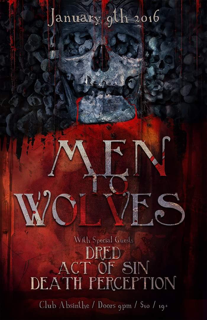 <a href="/MenToWolves/">Men To Wolves</a> @ClubAbsinthe <a href="/DredBand/">DRED</a> This Saturday night!