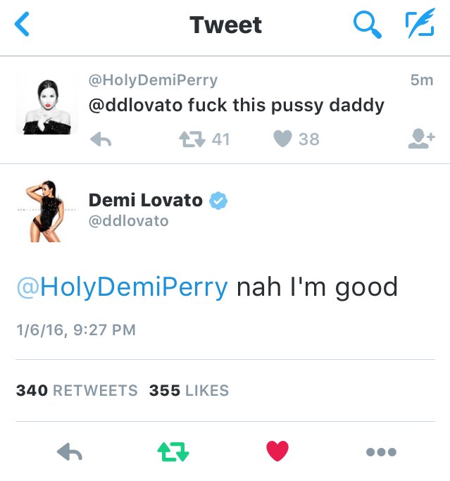demiigirl's tweet photo. @HolyDemiPerry best one! 😂😂 "nah I'm good" https://t.co/zq4cVrDSko