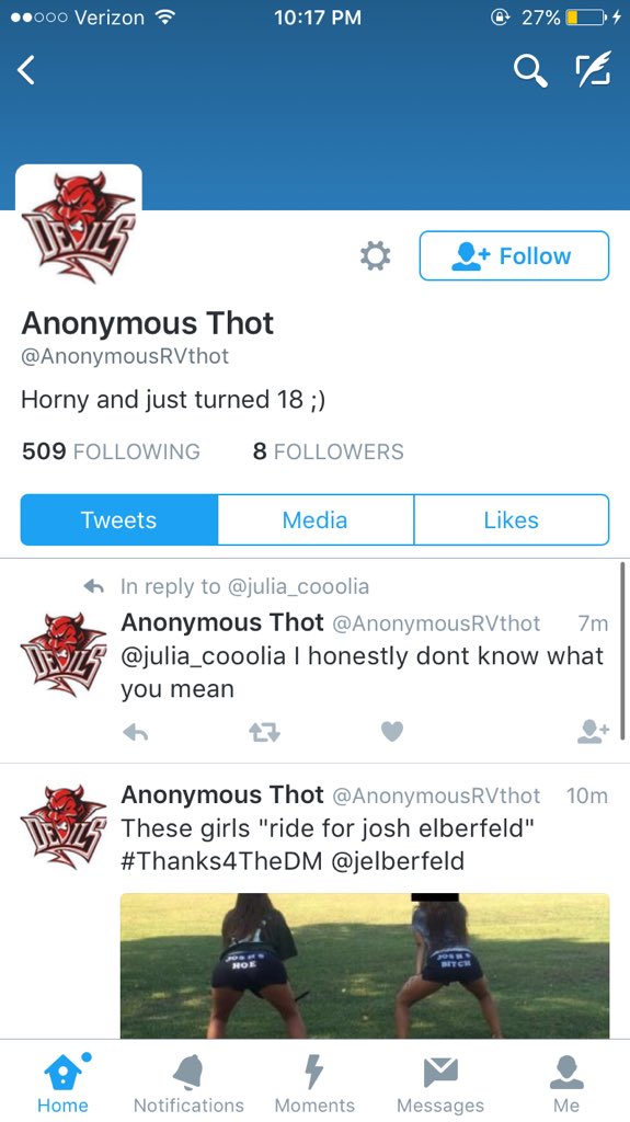 And RV wonders why other schools shade them 😒😒😒