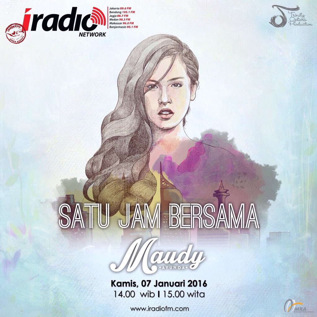 Stay tuned yuk jam 2 siang ini di Iradio 89.6 FM!