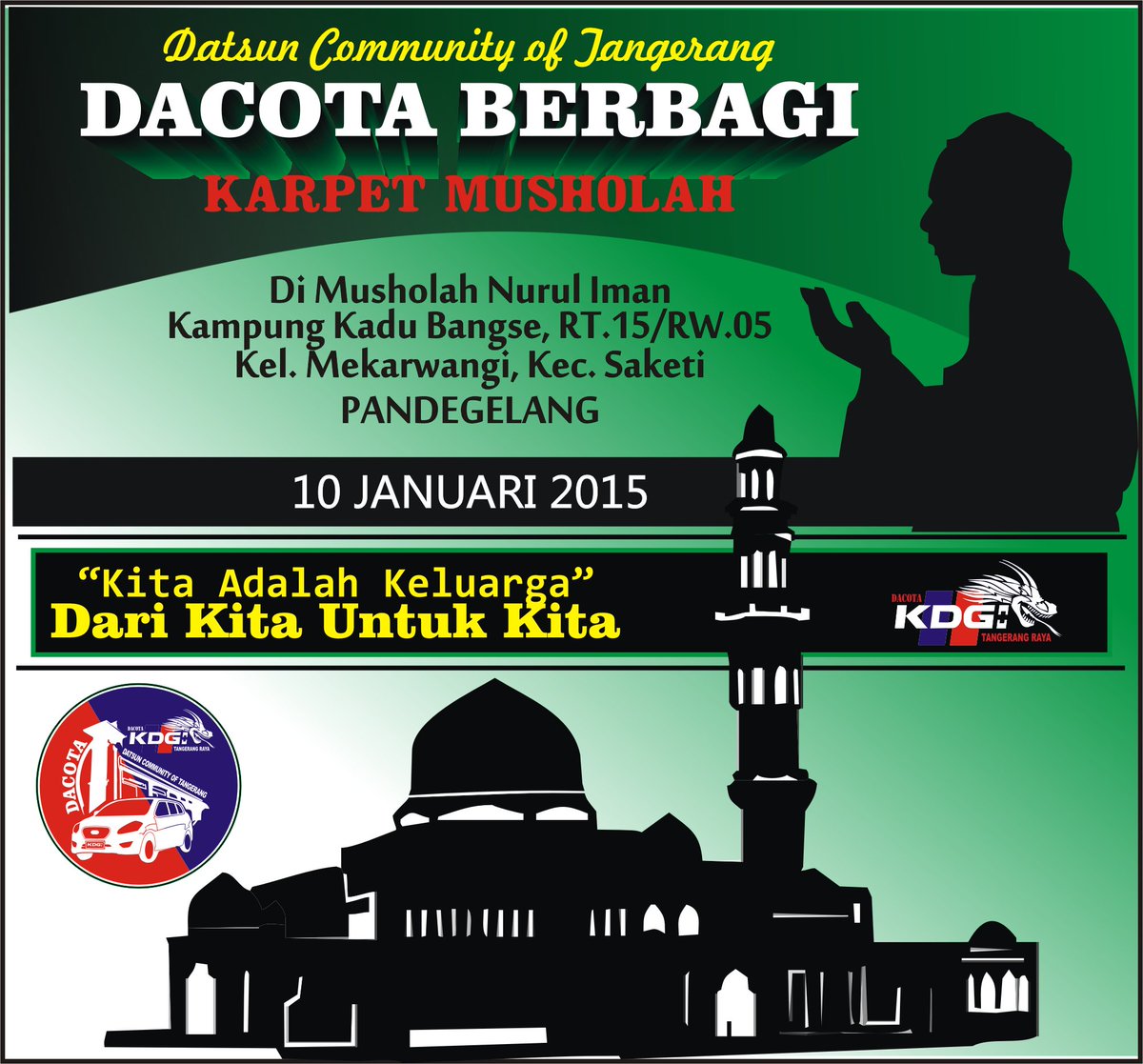 KDGI_Tangerang's tweet photo. Mari Awali Tahun 2016 Dengan Berbagi ..!!
@ID_Datsun @DGCIMedia @DGCITangerang @KDGI_Pusat @detikcom @tvOneNews https://t.co/1VhzDrPxK1