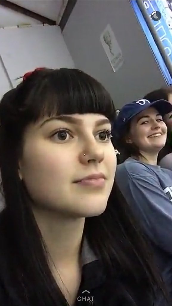sharktater's tweet photo. bai took a video of me watching circus performers &amp; ngl I look cute af when I'm interested in shit ! 😂👏🏼😝 #clicclike https://t.co/yQfriFEzu9