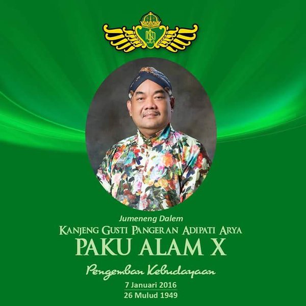 POROROTO's tweet image. POROROTO mengucapkan selamat atas Jumeneng Dalem Kanjeng Gusti Pangeran Adipati Arya Paku Alam X #jumenenganPAX
