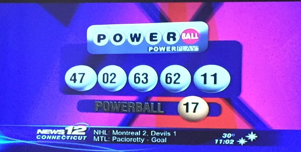 StamfordProbZ's tweet photo. WATCHING @News12CT ONLY FOR THE #CTPowerball NUMBERS https://t.co/iH3WPC3f14