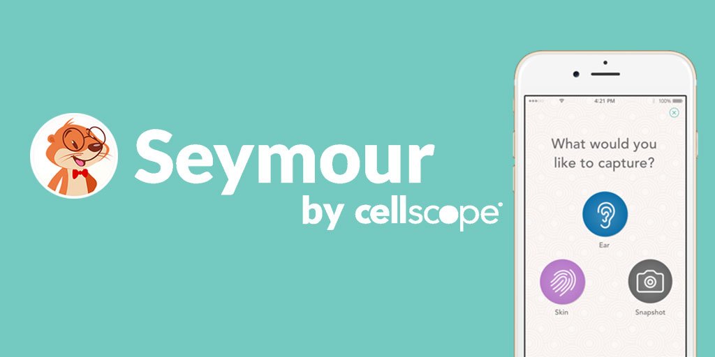 CellScope's tweet photo. Get a quick doctor's opinion for kids' skin &amp; ear concerns with the #SeymourApp! Avail. 24/7 https://t.co/ylaainuNlQ https://t.co/eylv9bhOA5