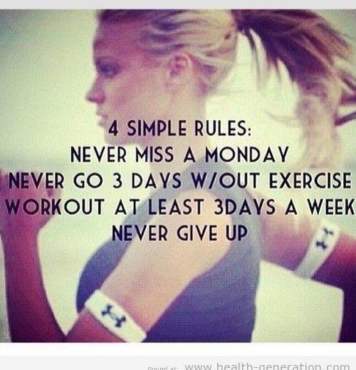 MotivationKick's tweet photo. Find it hard to keep up with your exercise / gym? These rules will keep you on track 💪 https://t.co/CH4hzLUb0k