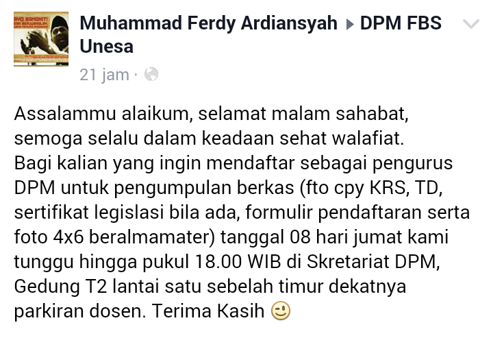 JBSIUnesa's tweet photo. Mari teman-teman @UnesaSurabaya https://t.co/rrlF563evN