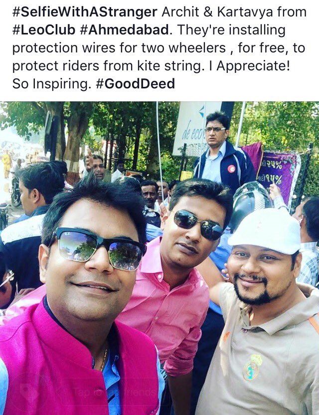 TheRjVishal's tweet image. #SelfieWithAStranger #Ahmedabad #GoodDeed