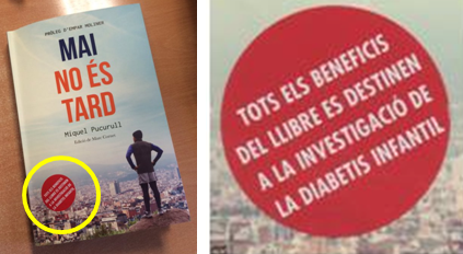 Pucurull's tweet photo. Els beneficis del llibre “Mai no és tard”, que surt avui, són per a la recerca  que fa @diabetesCIDI de l'@HSJDBCN https://t.co/5bruxm6M10