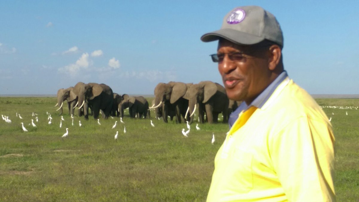 paulakahumbu's tweet photo. Proud of Kenyan Director Public Prosecutions Keriako Tobiko fun w/ elephants this holiday @ODPP_KE #AmboseliTrust RT https://t.co/j3ojRYF3wu
