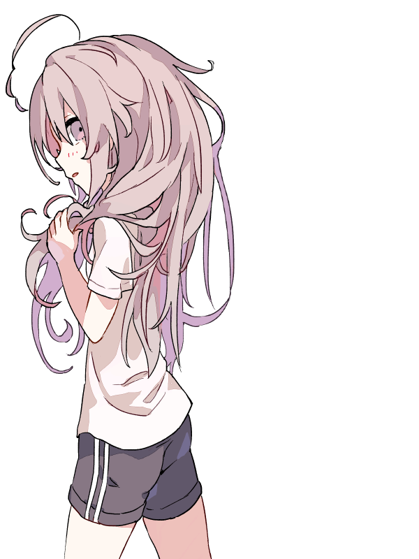 髪くるくる まだらぎのイラスト