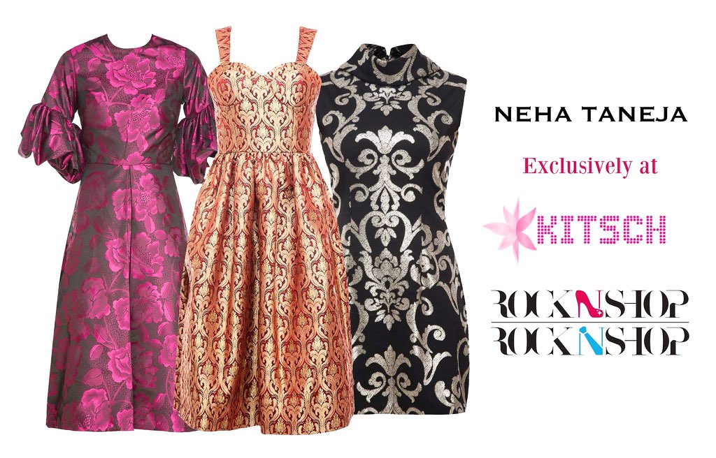 Our exclusive evening range is available at @KitschIndia and @Rock_N_Shop . #india #fashion #nehataneja
