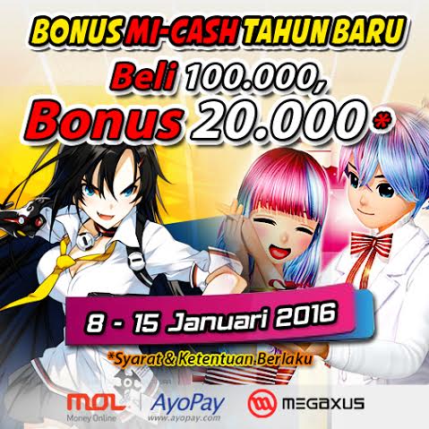 Yoo teman AyoPay, awal tahun baru AyoPay mau kasih BONUS voucher Megaxus loh, cek di sini ya ayopay.com/news/news.aspx…