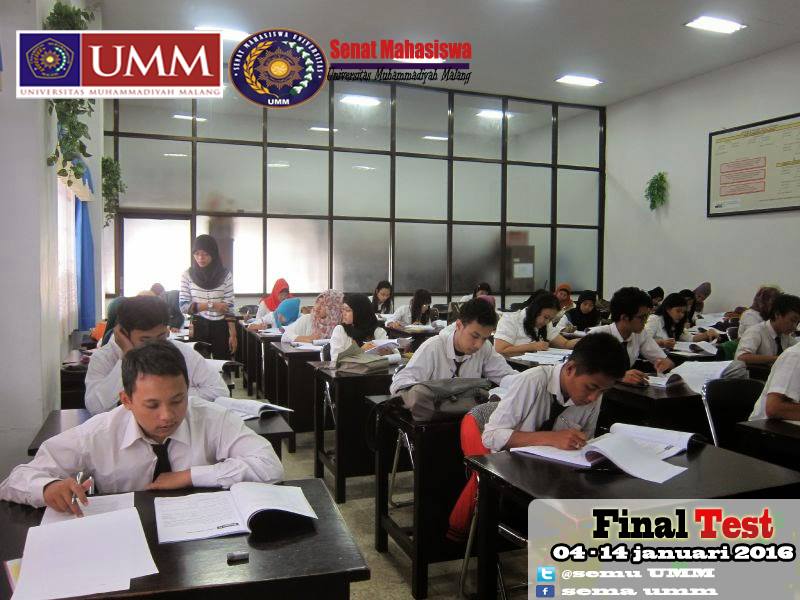 Selamat menempuh Ujiaan UMM!!!
Ciptakan Ujian TTM (tertib tidak mencontek)
<a href="/bemfisipumm/">BEM FISIP UMM</a> <a href="/BEM_FHUMM/">BEM FH UMM</a> <a href="/BemUmm/">BEM UMM</a> <a href="/bemfkumm/">BEM FK UMM</a>
