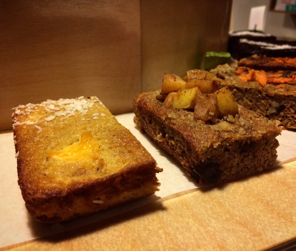 ManPaleo's tweet photo. @twobeanscafe New Apple &amp; Ginger slice and Orange slice appearing today! Yummo https://t.co/RKCEI9qOGk