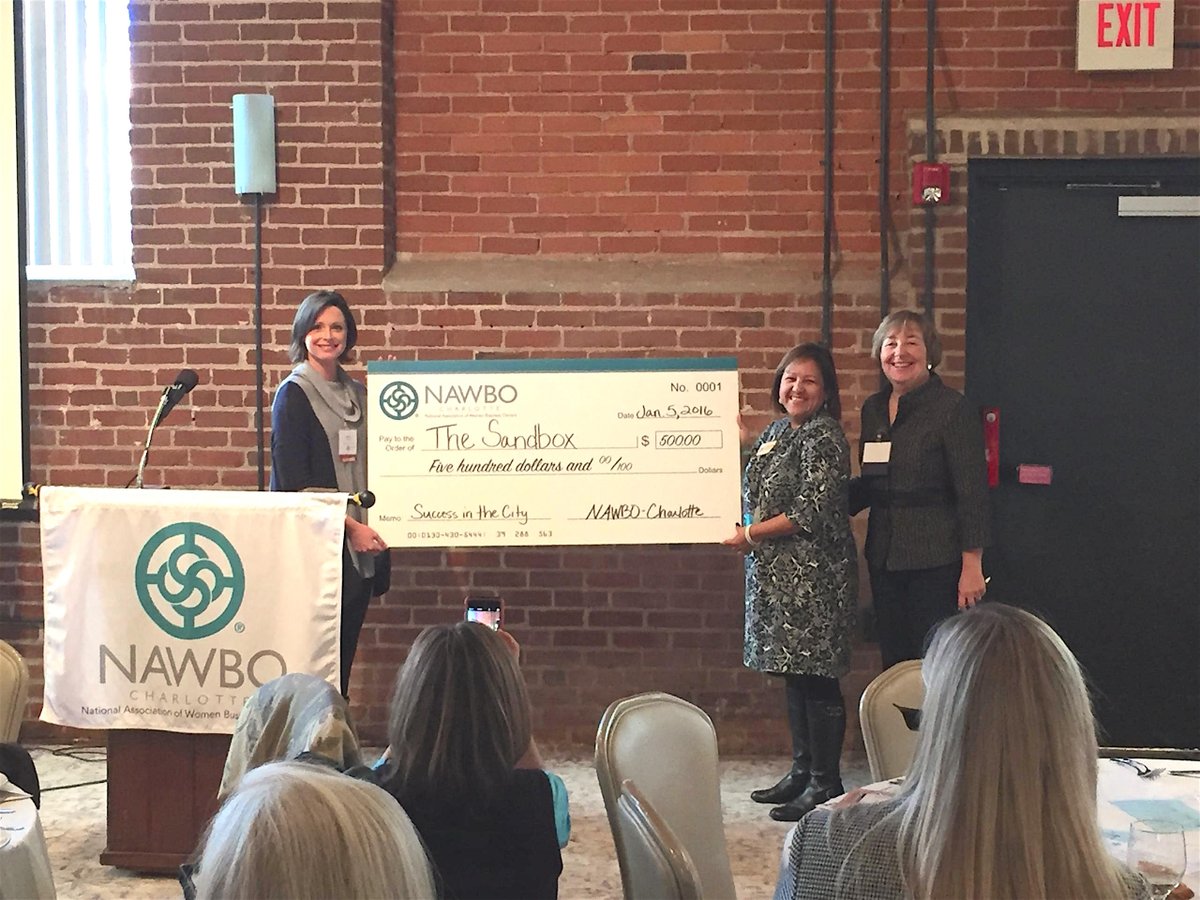 Giving Back... $500 to @gotsandbox  nawbocharlotte.org/nawbo-charlott…