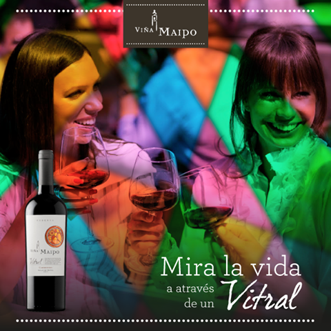 maipowines's tweet photo. Nuestro vino Vitral es una invitación a ver la vida en otro color ¡Salud! :D https://t.co/HPPySNj3XF