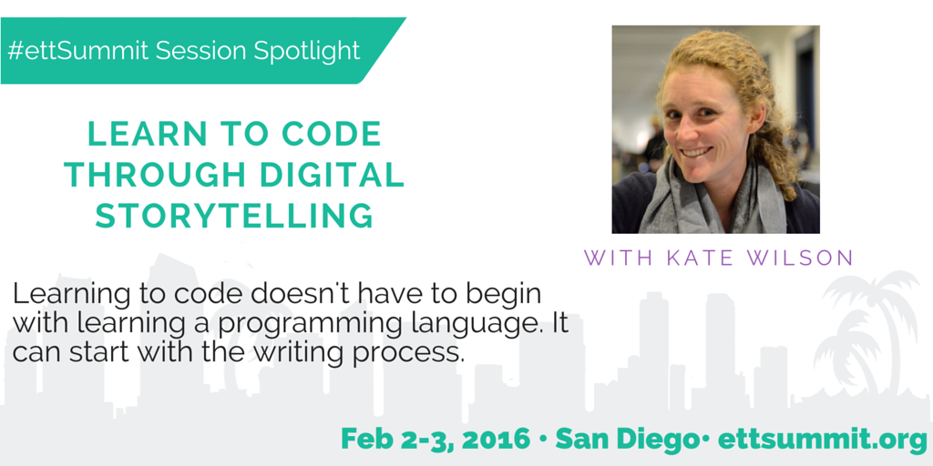 katewilson13's tweet image. Want to introduce #coding in your #ELA or #SSchat class? Join me in San Diego ettsummit.org/sandiego #HourOfCode