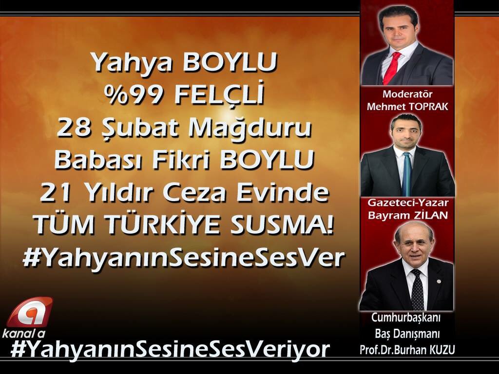 Allah Rızası İçin Herkes Twitter Hesabından
#KanalA #YahyanınSesineSesVeriyor Tag'ını Paylaşsın
YOĞUN KATILIM LÜTFEN