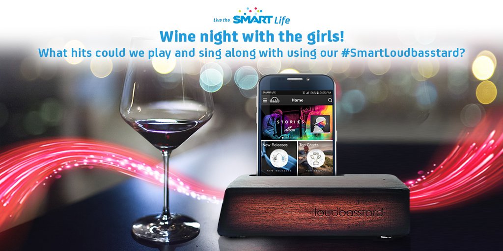 Tweet us songs that would be great for a wine night playlist & WIN your own #SmartLoudbasstard! Tweet away!