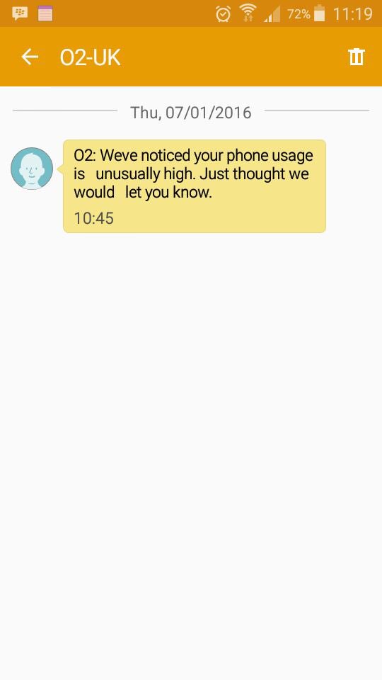 iRateiSlate's tweet photo. @O2 All you can eat Minutes, what's the point of selling me this Tariff if you are going to message me this? https://t.co/B8yoOVoB7L