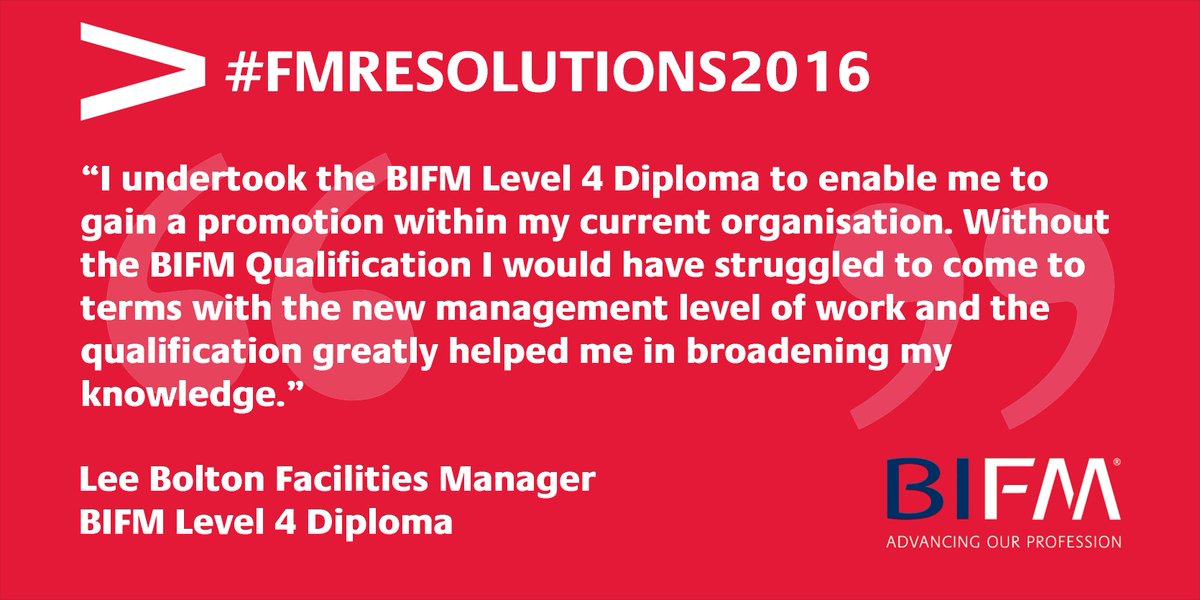 IWFM_UK's tweet image. Get ahead with #FMQualifications in #FacilitiesManagement #FMResolutions2016 ow.ly/WgZ8J