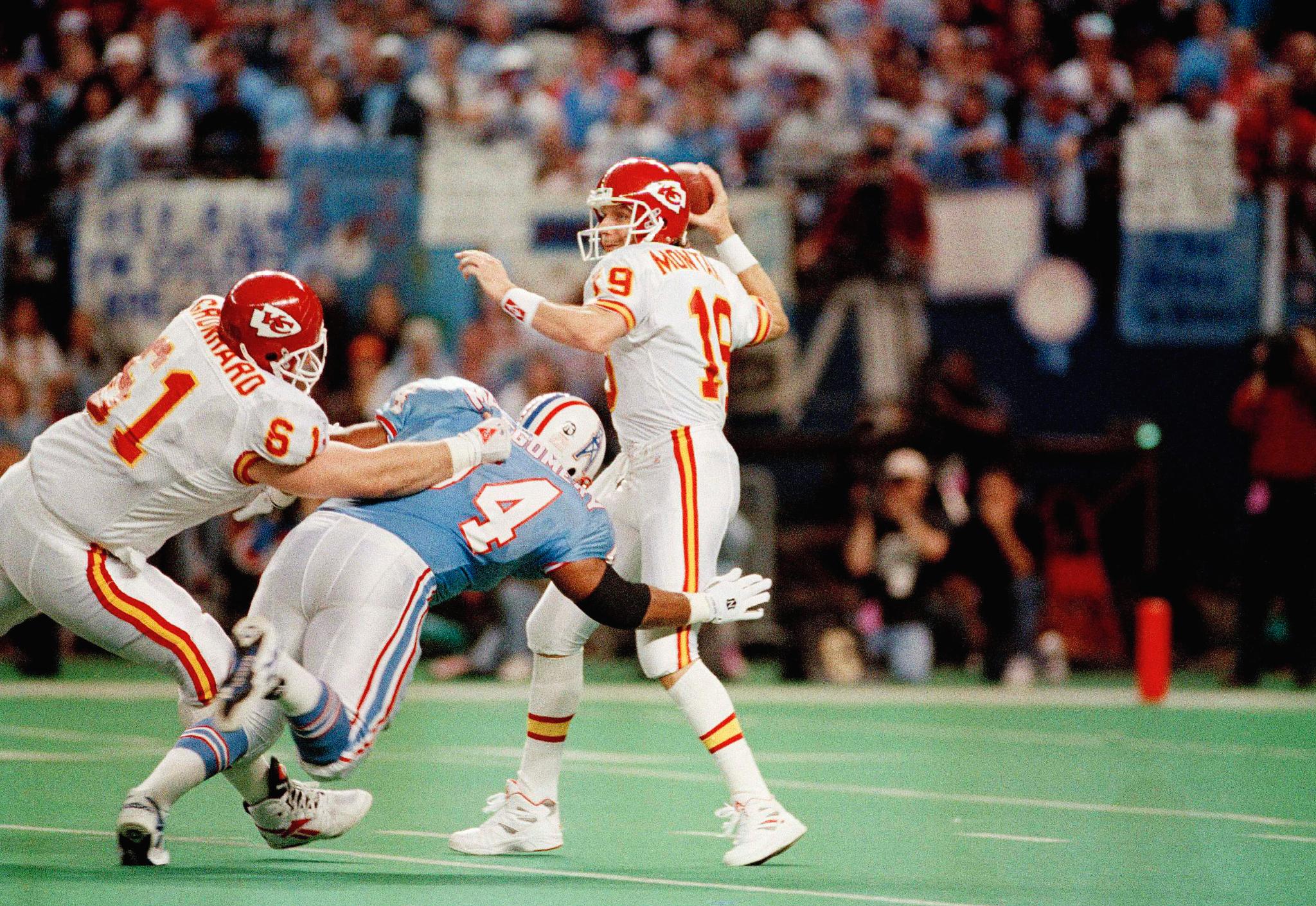 NFL on ESPN on Twitter: "The last time the Chiefs won a playoff game, Joe Montana was their QB. (at HOU, AFC Div Playoffs, 1/16/94) https://t.co/U0iYLcPOBU" / Twitter