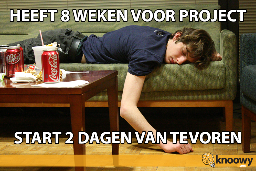 Studie-ontwijkend gedrag kent iedereen wel. De tijd van projecten inleveren is aangebroken.