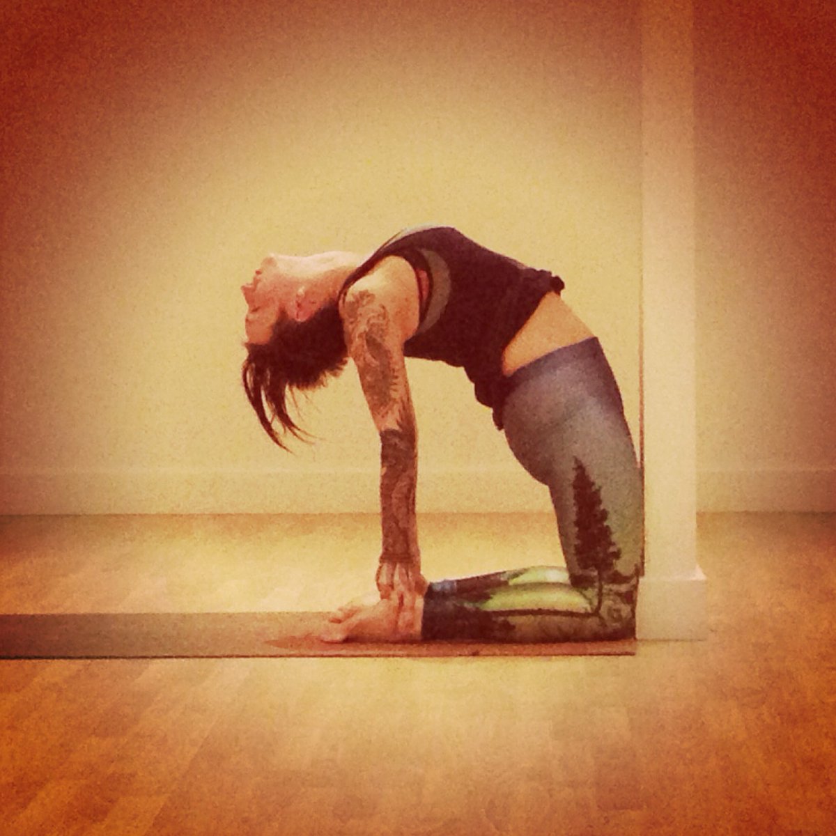 Shasharishi's tweet photo. No access to my day 7 #365backbends pic so here’s one from yesterday! There were many... #backbends #camel #yoga https://t.co/dhhdunLdY2