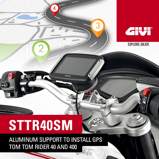 GIVI on X: New specific aluminum SUPPORT for #GPS #TOMTOM RIDER