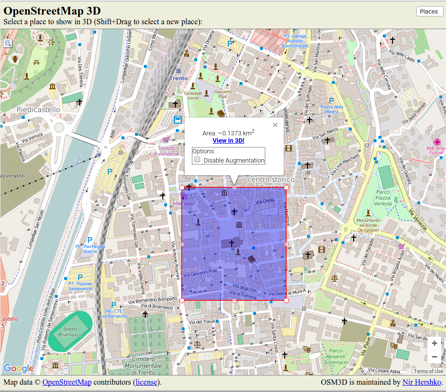 osm3d another #3D viewer and exporter based on #openstreetmap data osm3d.cs.technion.ac.il  #opendata